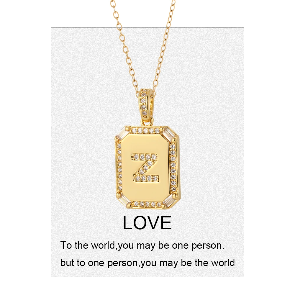 Gioielli Da Donna Nome Iniziali 26 Lettere Collana Con Ciondolo - Foto 8