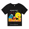 The Sesame Street Elmo Cartoon Print Funny Kids T shirt Summer Short Sleeve Children Clothes Cotton Baby Boys Girls T-Shirts 5