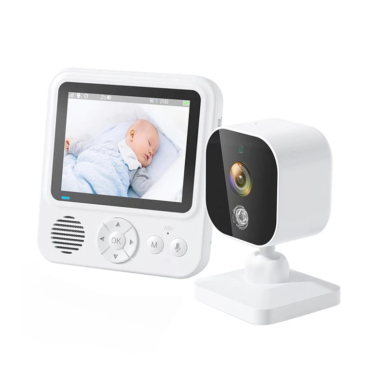 

2.8Inch Wireles Baby Monitor With Camera Audio 2-Way Talk Video Babyphone IPS Screen Baby Videophone Baby Nanny Durable US Plug