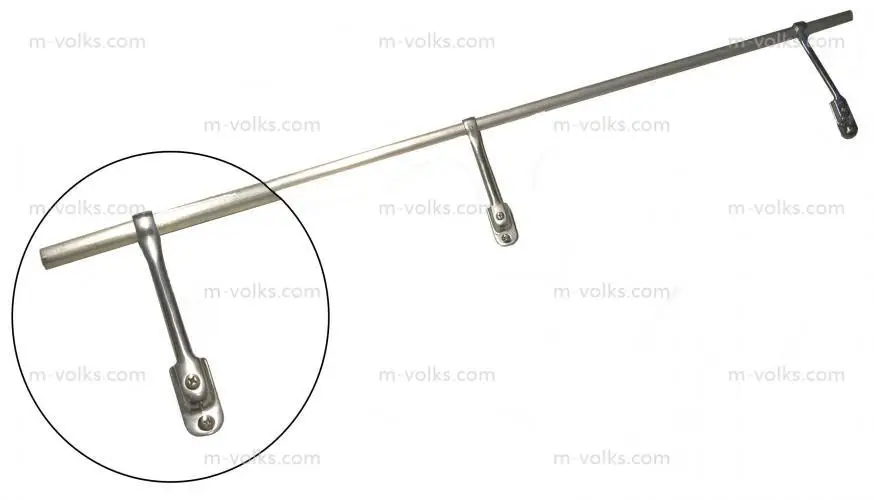 Deluxe Rear Seat Luggage Bar Compatible with VW Type  2 Bus 1955-1979 Aluminum in Polish