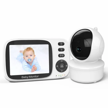 3.5Inch 720P Wireless  PTZ Baby Monitor Temperature Monitoring VOX Feeding Remind Intercom BabySistter Nanny Cam 1