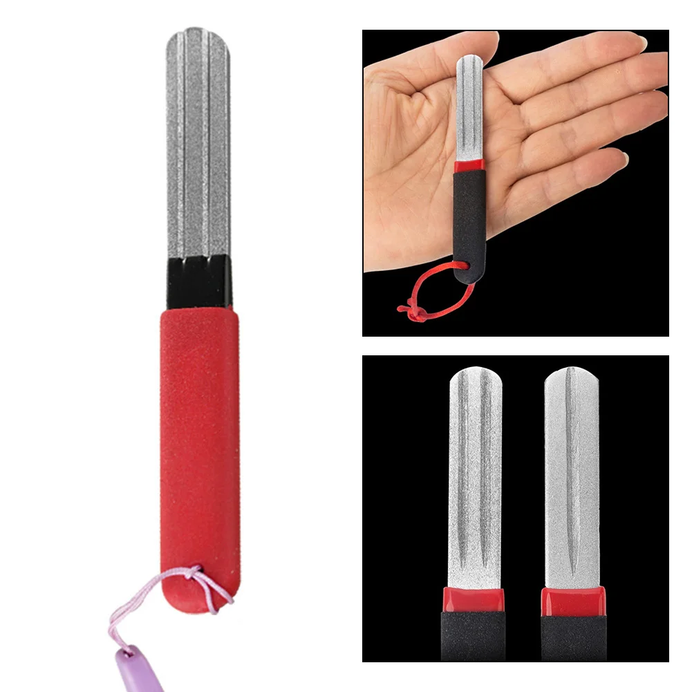 Description Picture 4 of itemRandom Color Fishing Grinding Hook Double-sided File Diamond Hook Sharpen Tools With V-shaped Grooves Fishing Accessories