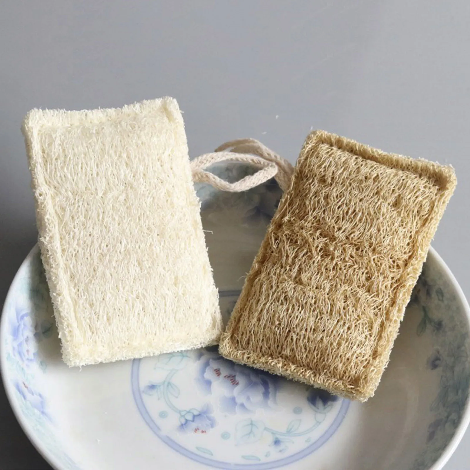 Natural Loofah Sponge Biodegradable Loofah Dish Shower Sponge Non
