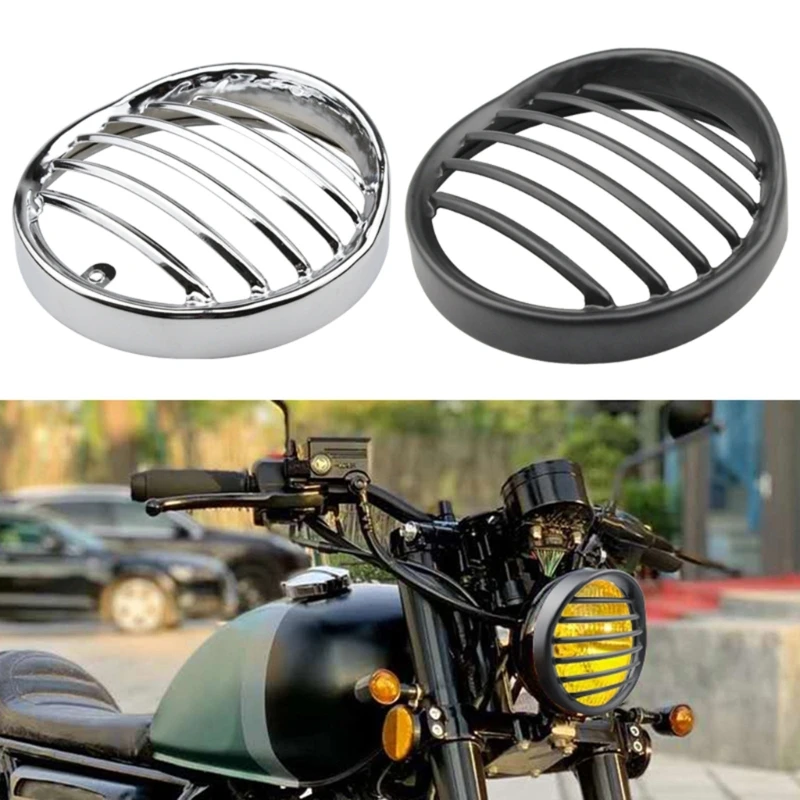 Motorcycle534575LEDHeadlightGrillCoverABSHeadlampProtector