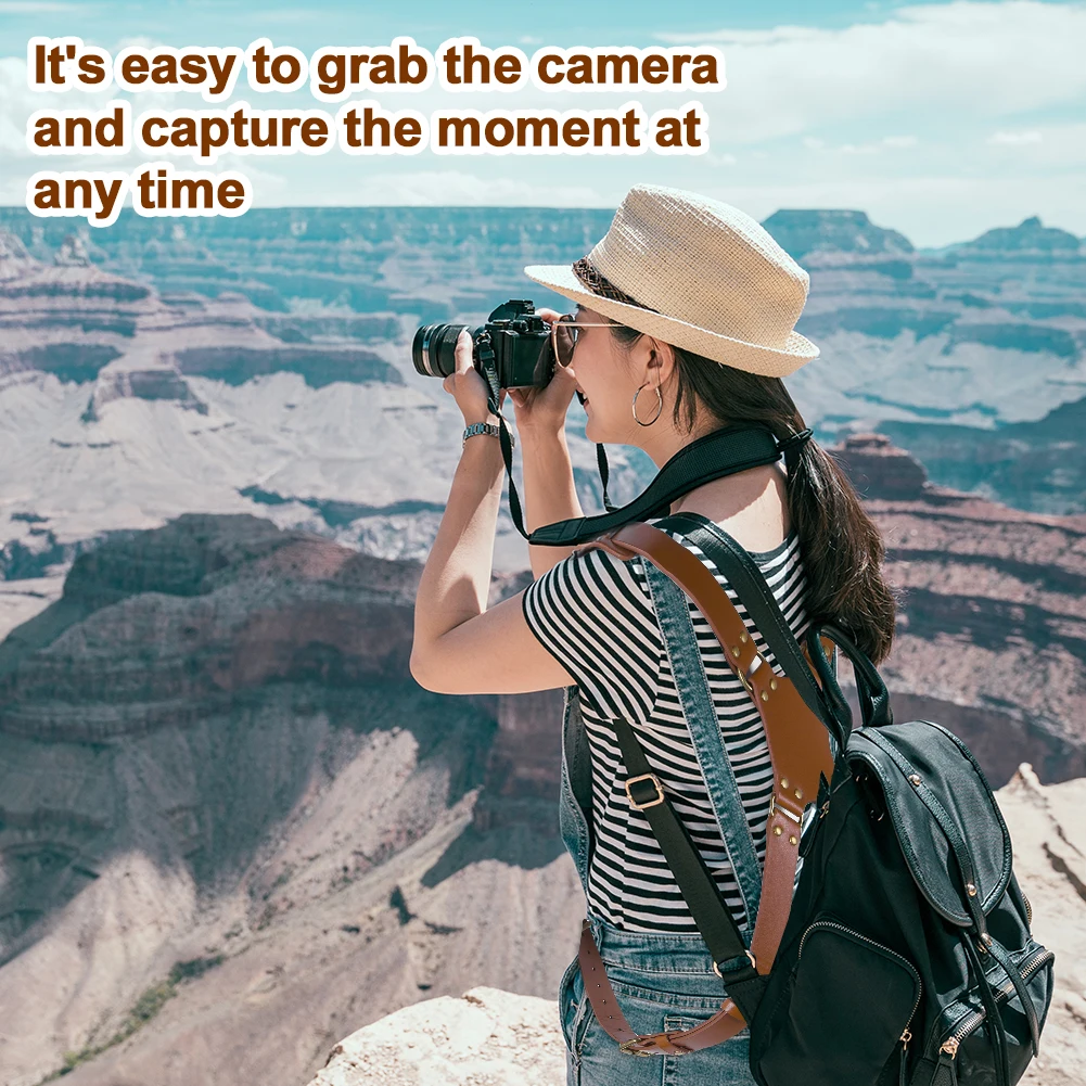 Professional Dual Camera Harness - Adjustable Shoulder Strap