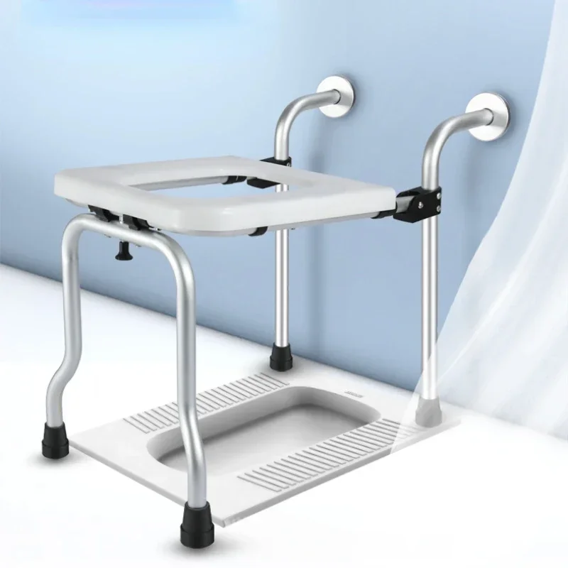 Adjustable Bath Seat-Aluminum Alloy Wall Stool for Elderly Bathing Handicap Assistance Safe Shower Bench for Elderly Bathing Aid