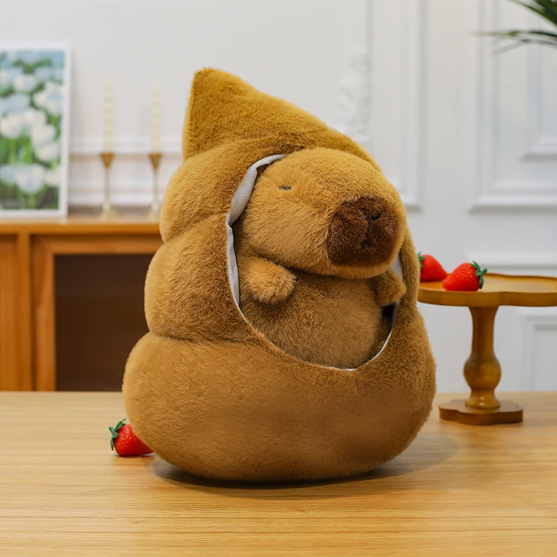 Capybara Plush Toy - Soft, Fluffy Decorative Pillow