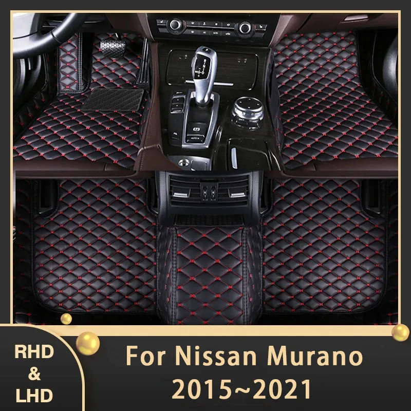 

Car Floor Mats For Nissan Murano 2015~2021 Custom Auto Foot Pads Leather Carpet Interior Accessories 2016 2017 2018 2019 2020