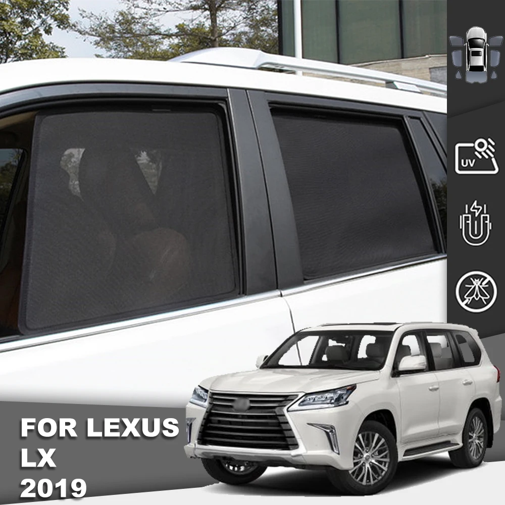 

For Lexus LX 570 2015-2021 LX570 Magnetic Car Sunshade Visor Front Windshield Curtain Rear Side Baby Window Sun Shade Shield