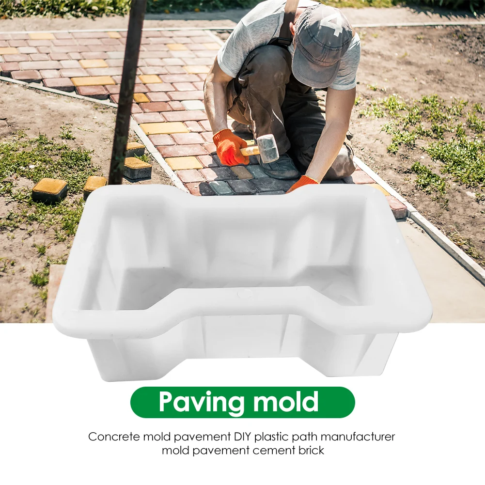 Reusable Garden Lawn Road Mold Path Maker DIY Manual Paving Stone Concrete Mould