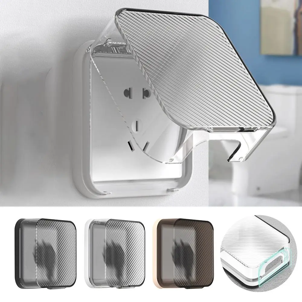 Transparent Plastic Switch Protective Cover Waterproof Socket Protector
