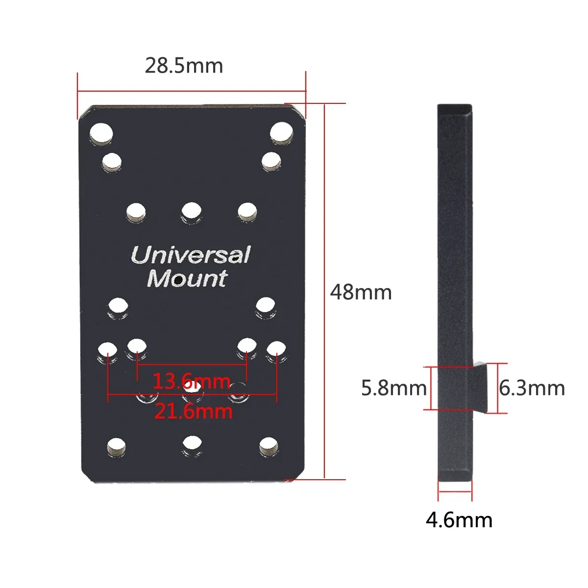 Tactical Mini Metal RM HD Red Dot Sight Scope For G17 Rear Sight Mount Base Airsoft Weapons Riflescope Fit 20mm Rail