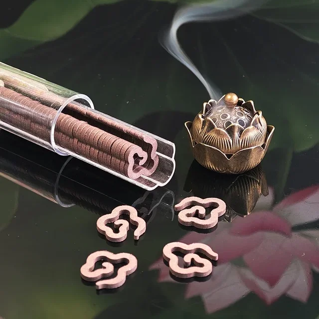 Small Xiangyun Non Stick Powder Pan Goose Pear Tent Fragrance Hainan Agarwood Sandalwood 42pc Pan Fragrance Alloy Incense Burner