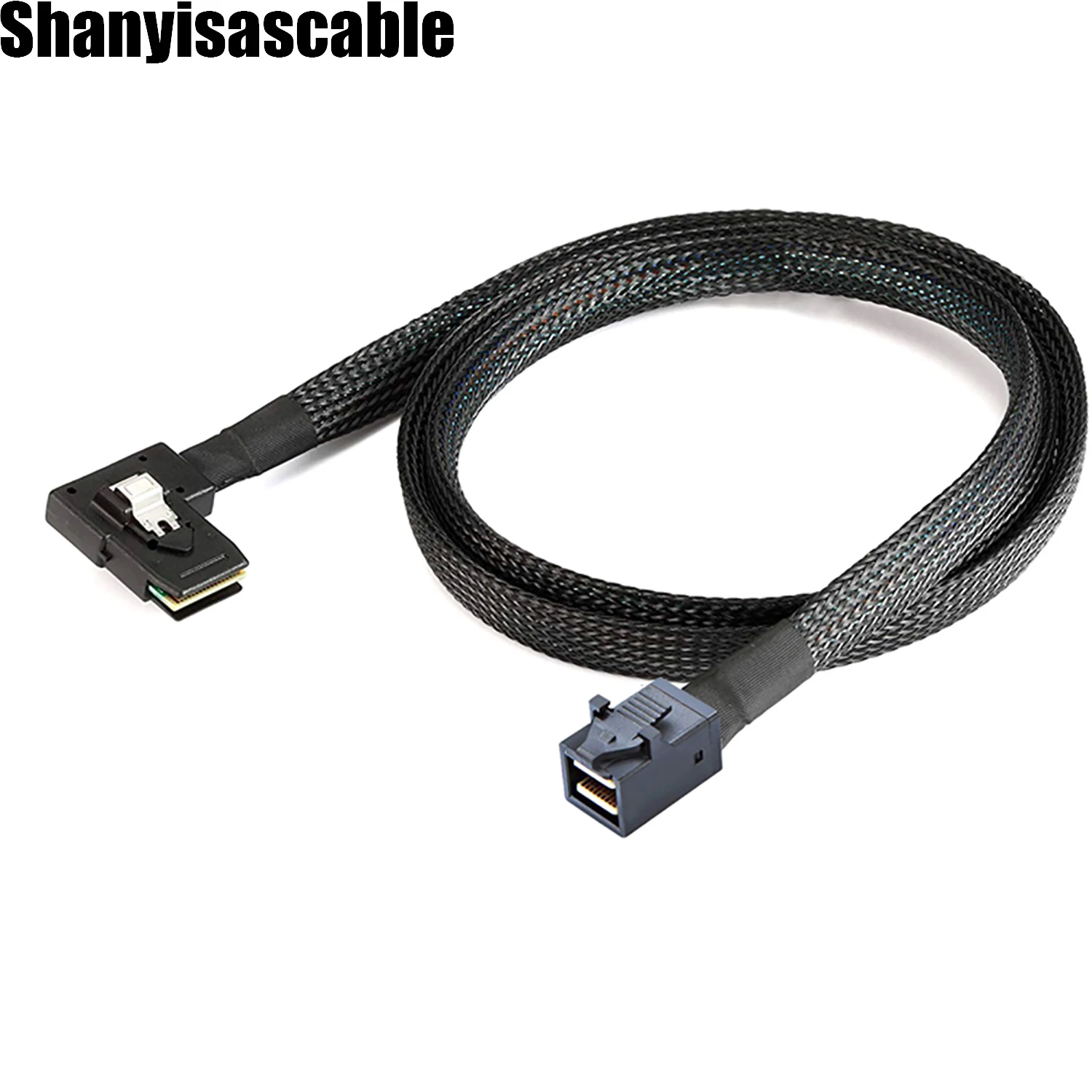 1.0M Mini SAS HD SFF-8643 36P male to SAS 36P SFF-8087 left angle server cable sas sff cable