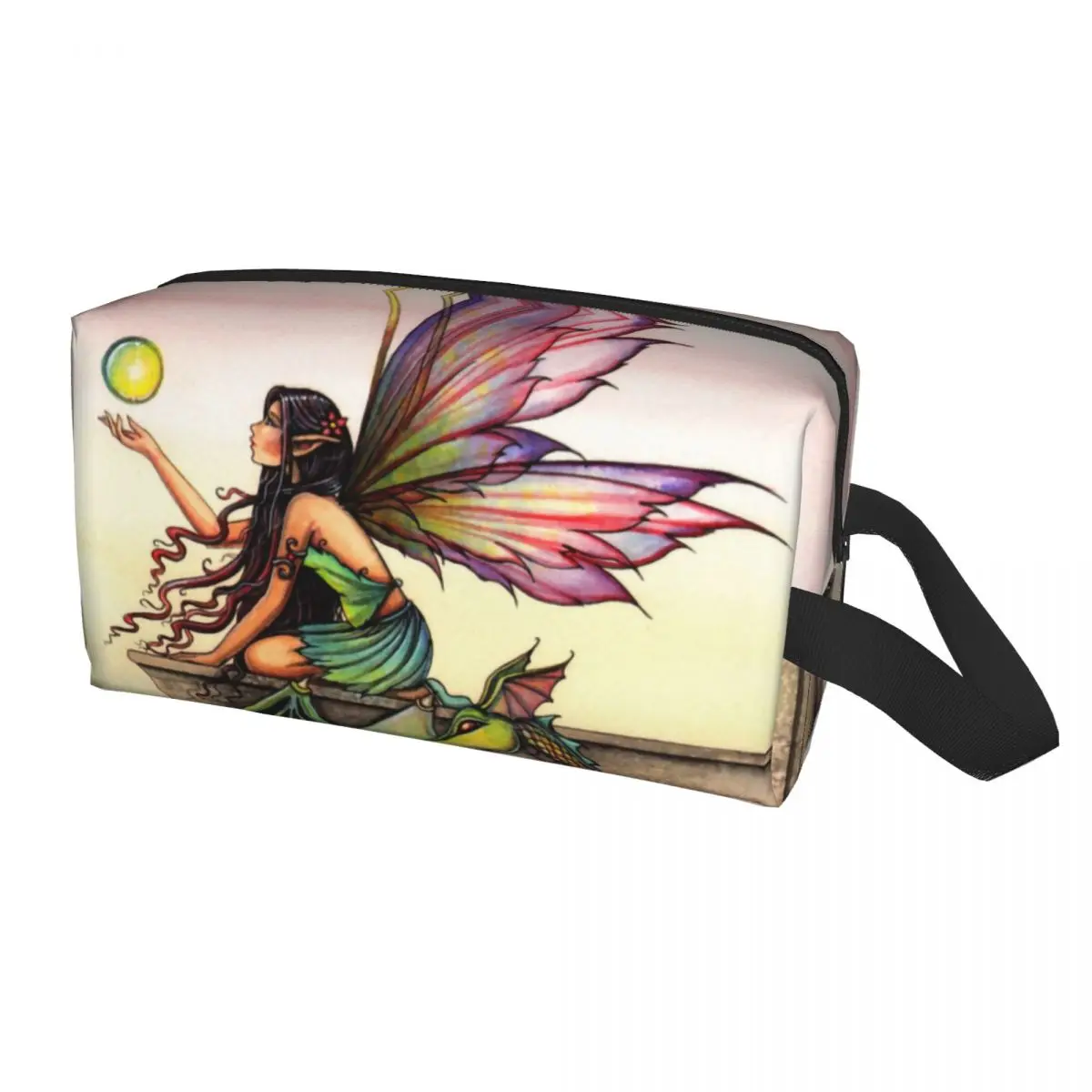 

Dragons Orbs Fairy And Dragon Toiletry Bag Women Molly Harrison Cosmetic Makeup Organizer Lady Beauty Storage Dopp Kit Box