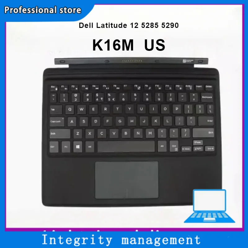 

For Dell Latitude 12 5285 5290 2 in 1 Travel Keyboard K16M K16M001 0Y0GJ US English 90%New