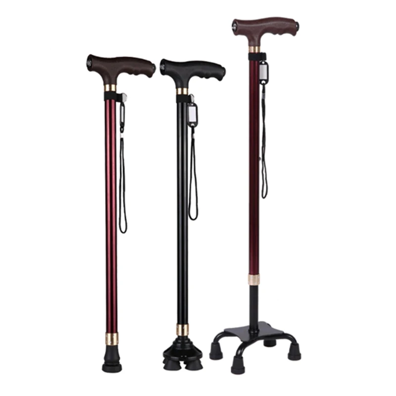 Description Picture 2 of itemNew Telescopic Walking Stick For The Elderly Mothers Fathers Limited Mobility Led Light Walk Cane Aluminium Metal Crutches