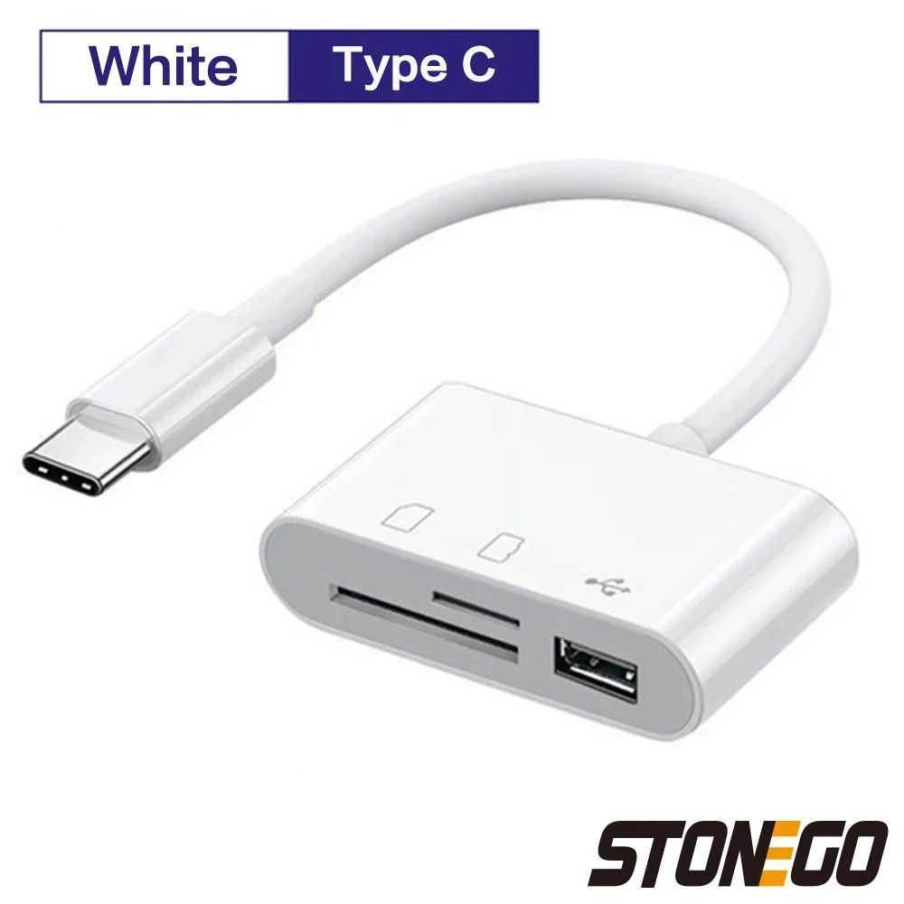 Lettore Micro SD USB 3.0 Lettore Di Schede USB C 3 In 1 - Per IPhone, Samsung, IPad, MacBook, Supporta SD, MicroSD E USB Hub USB C Per Tablet E PC