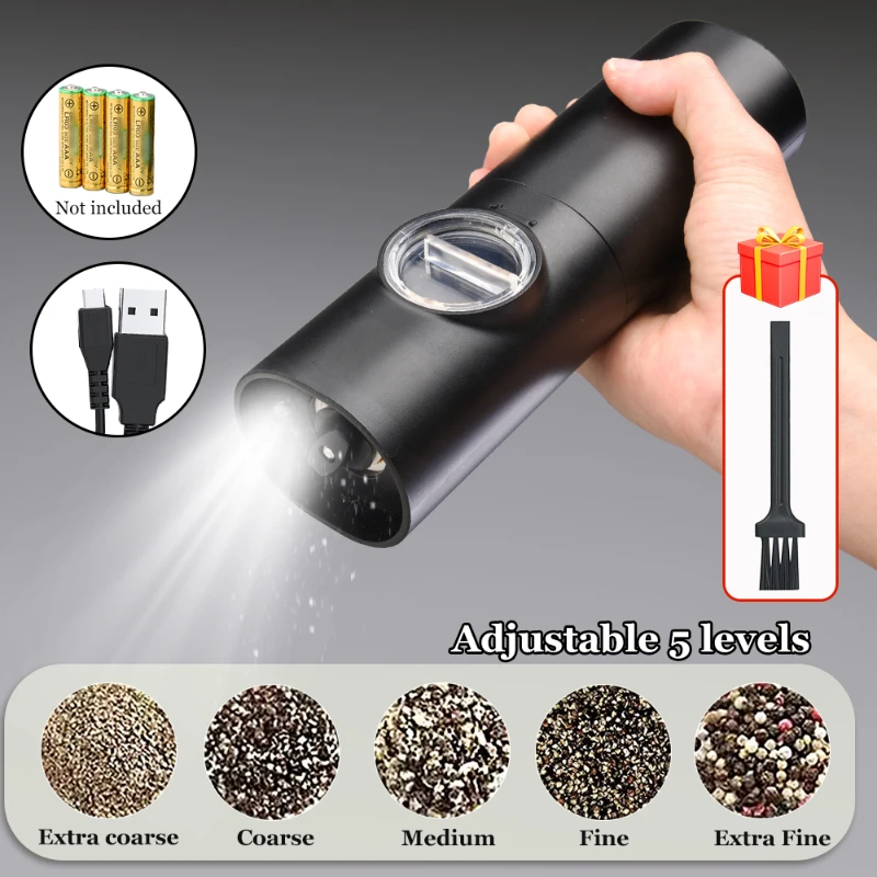 https://ae01.alicdn.com/kf/S2f840998c6fe4183a8ca25c5e50b37baw/Electric-Salt-and-Pepper-Grinder-Black-ABS-Battery-Powered-USB-Rechargeable-Automatic-Mill-with-LED-Light.jpg