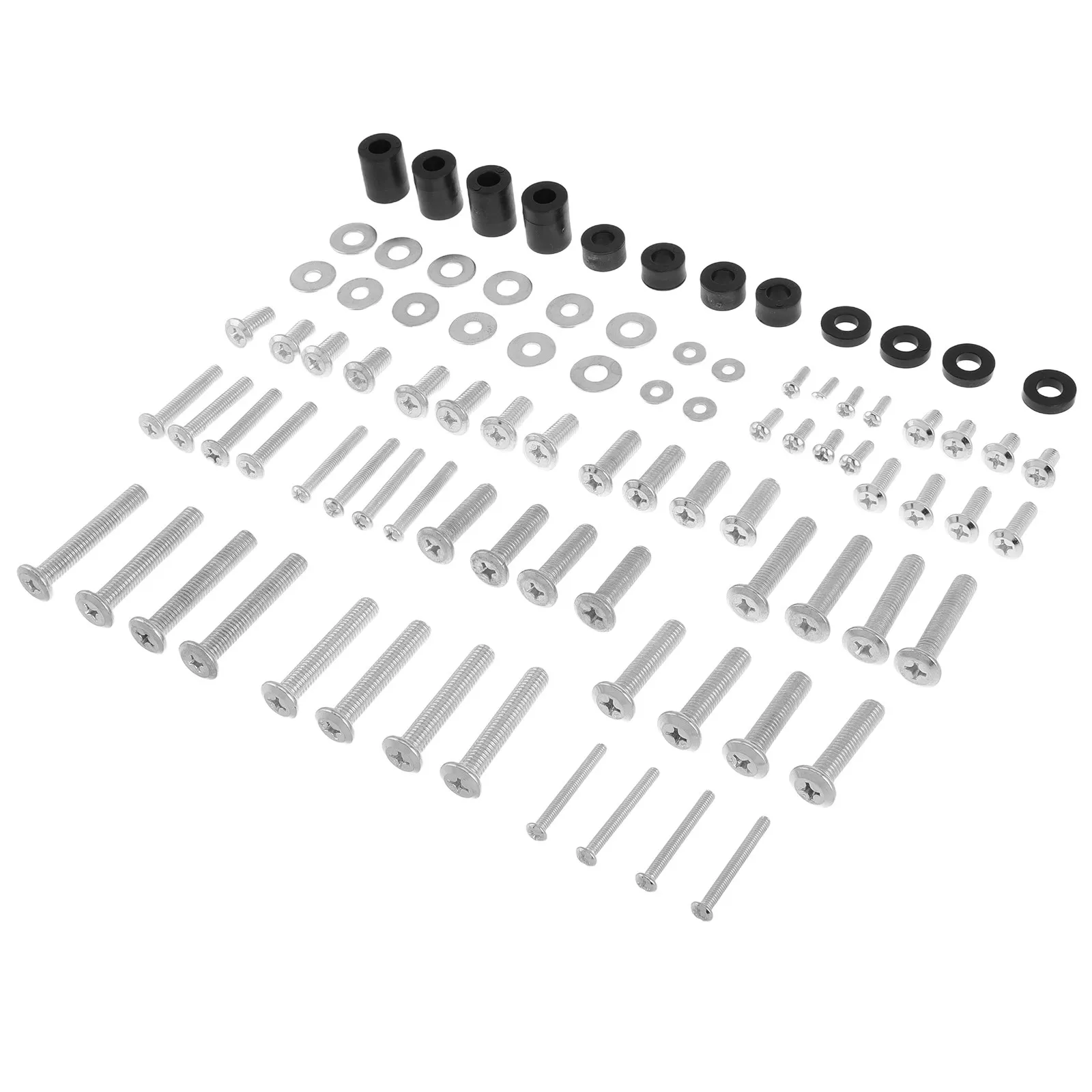 88Pcs TV 마운트 하드웨어 키트 LCD LED 플라즈마 TV용 범용 금속 TV 벽걸이 나사 안전하고 안정적인 장착