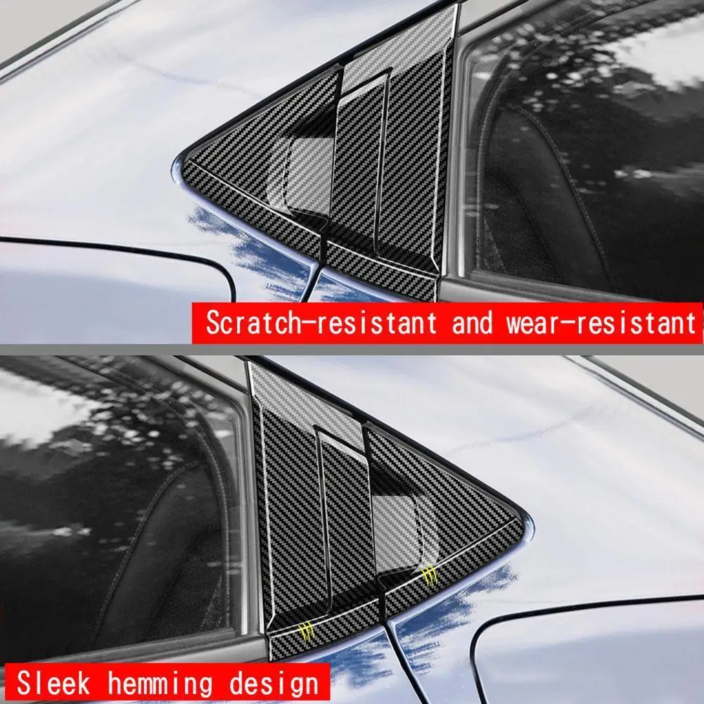 

For Honda Vezel HRV/XRV 2018-2022 ABS Carbon Car Door Sticker Accessories Fiber Handle Protector Frame Bowl Rear V4H8