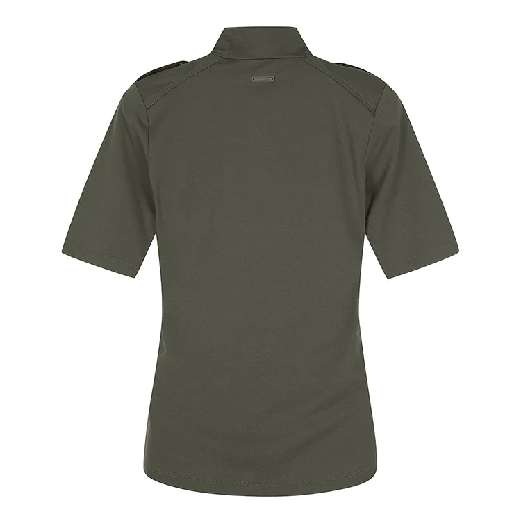 ST ANDREWS 2024 New women Golf Clothing Half Turtleneck Print Versatile Short Sleeve T-Shirt traf bershka Polo shirts women 4