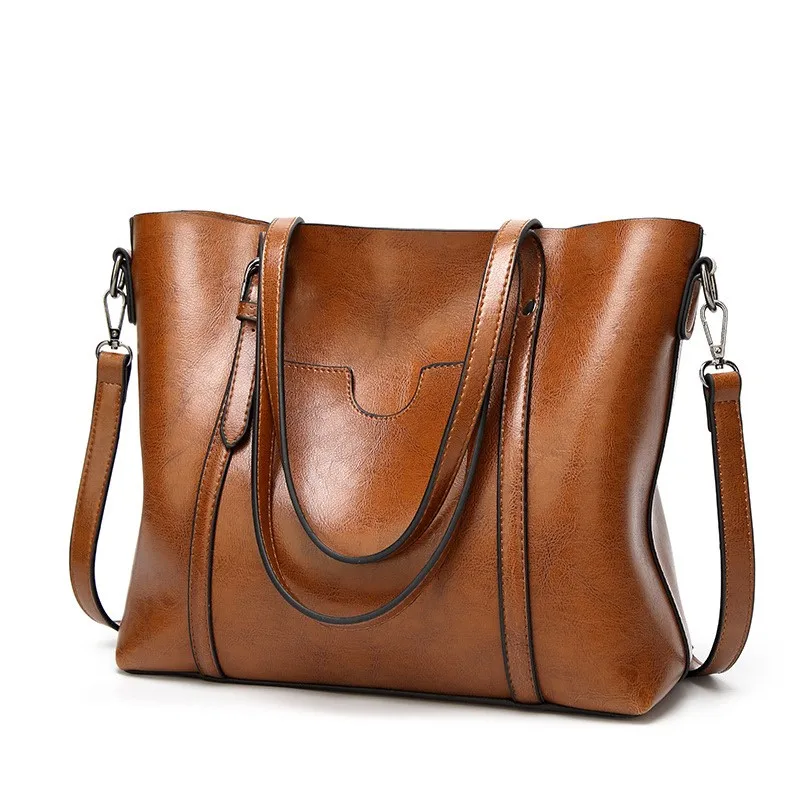 

Large Capacity Female's Bags Made of Leather 2023 New Women Handbags Famous Brand Shoulder Bags Shopping and Travel Bags