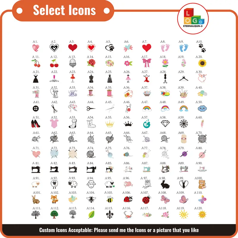 Custom Sewing label,  Logo or Text - fold Tags,  Personalized Brand , Printing Labels, Sew on Label  (MD3089) - Image 4