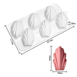 Shell-Shaped Madeleine Silicone Mold for Baking and Decorating (B)