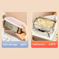 Boîte de conservation alimentaire hermétique pour réfrigérateur en acier inoxydable 304, réutilisable pour fruits, légumes et viandes 4
