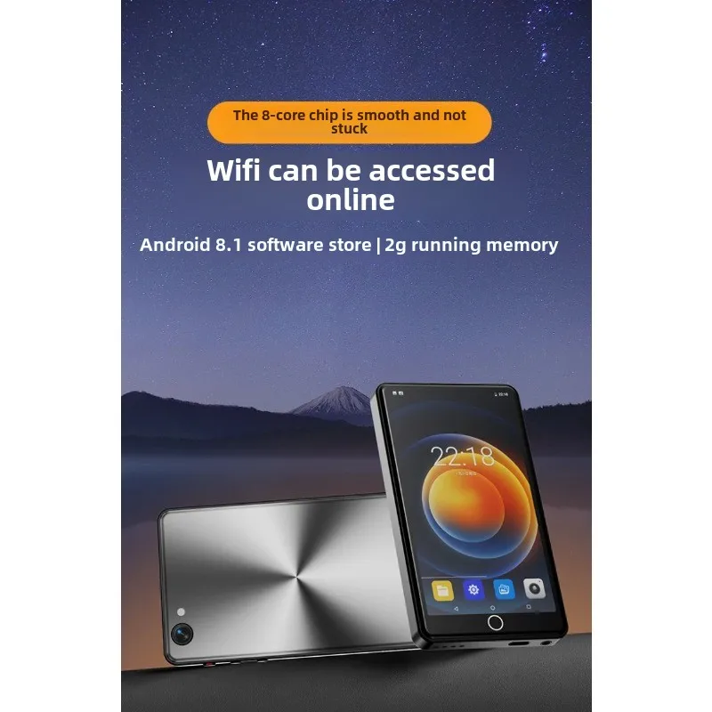 Mahdi MP4 Player With Camera Bluetooth Wifi Android 16gb Touch Screen Hifi Music MP3 Player TF Card Recorder Video Speaker