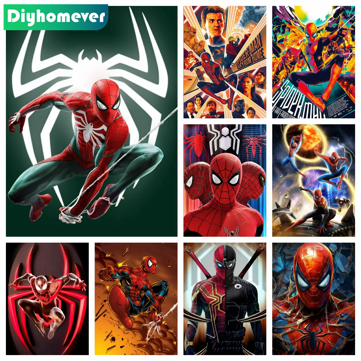 5D Diamond Painting for Adults and Kids, Spiderman Diamond Art