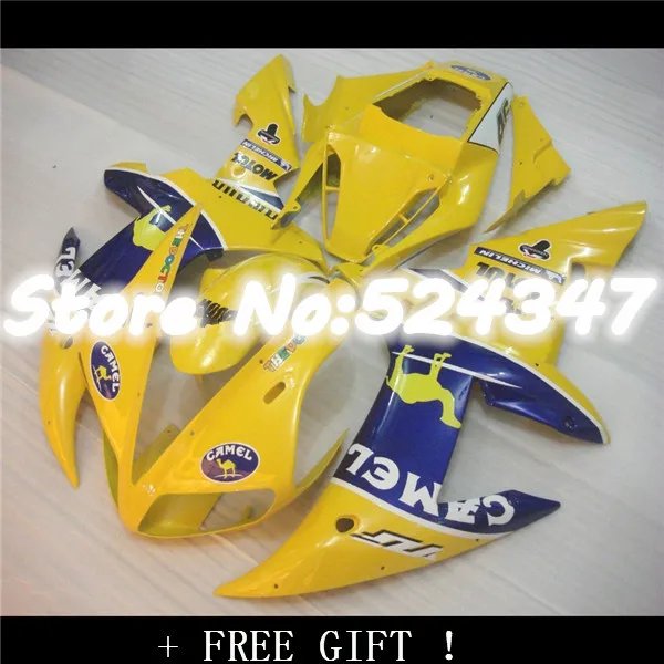 

Fei-For YZFR1 2002 2003 yellow 02-03 YZF1000 2002 2003 R1 YZF R1 02 03 YZF1000 02 03 ABS Fairing Set Plastic Kit