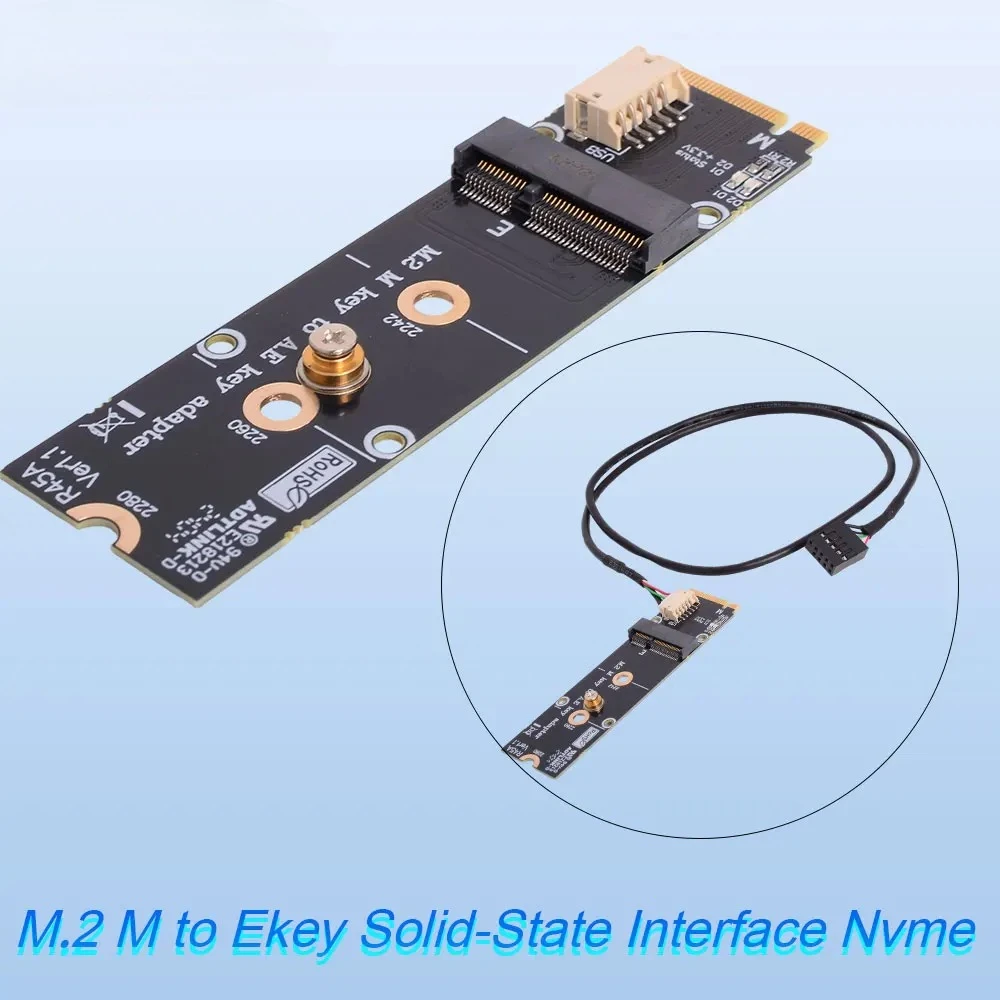 NVMe M Key 2280 to WiFi A/E Key 2230 Adapter INTEL AX210