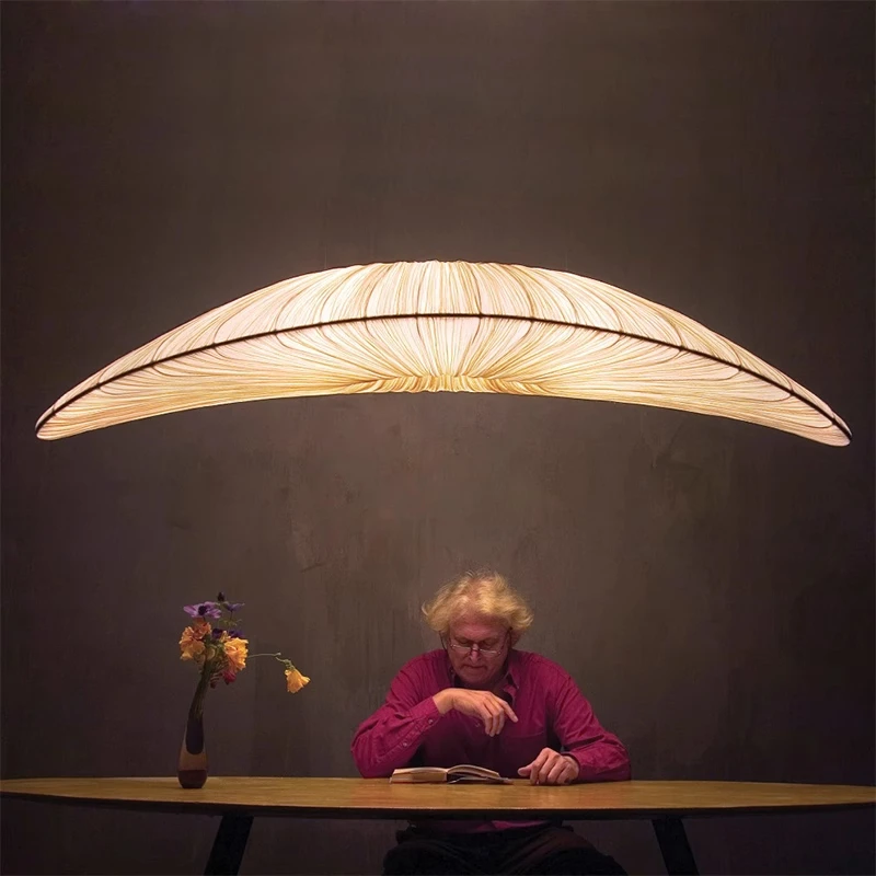 일본 Wabi Sabi 패브릭 Led 펜던트 조명 북유럽 식당 E27 일시 중단 램프 바 매달려 램프 홈 장식 Lamparas Luminarias