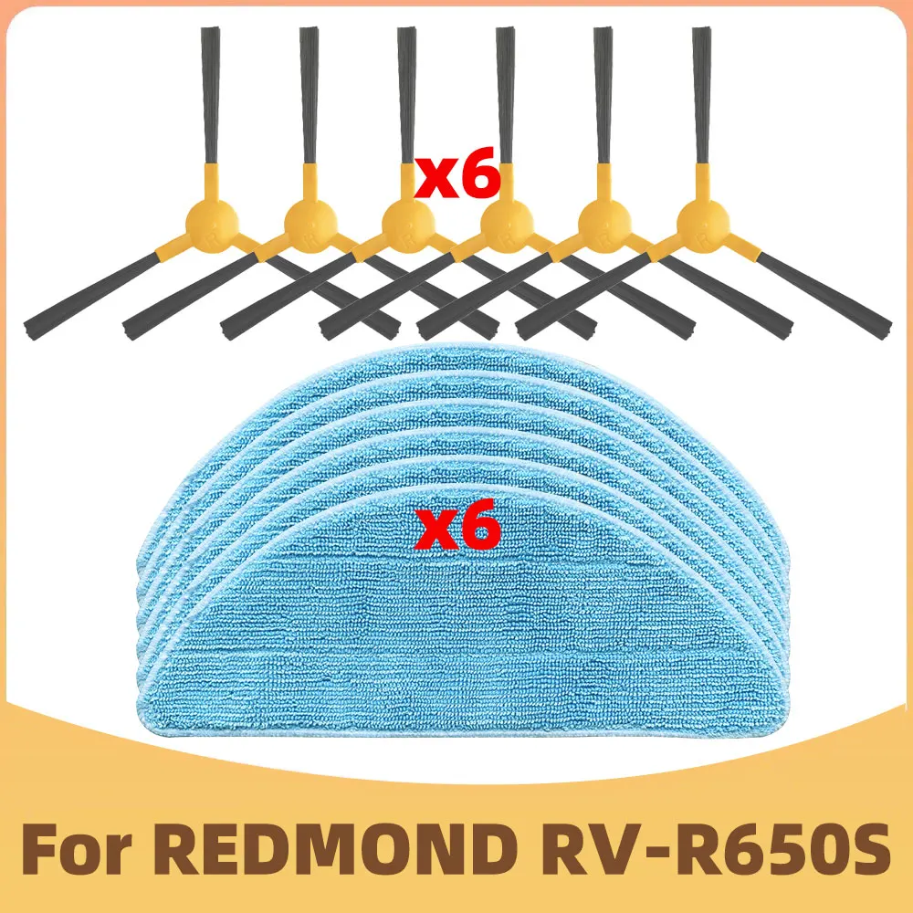 Compatível com Redmond Rv-r650s Aspirador de Robô Peças de Reposição Escova Lateral Substituição de Esfregão Pano