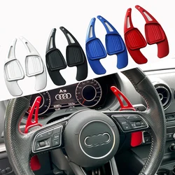 2pcs Steering Wheel Shift Paddle Shifter For Audi A3/S3 facelift A5 S5 2017 A4 B9 Q7 2016-2017 TT TTS Extension Gearbox Gearbox