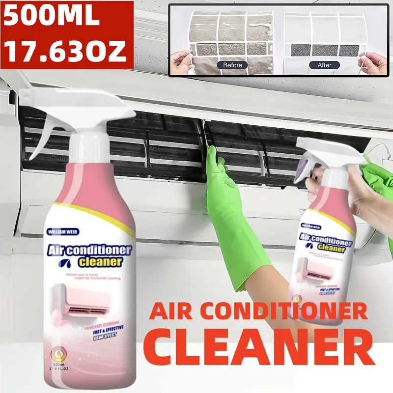 500ml Air Conditioner Cleaner Strong Cleaning Removes Stains And Odor ...