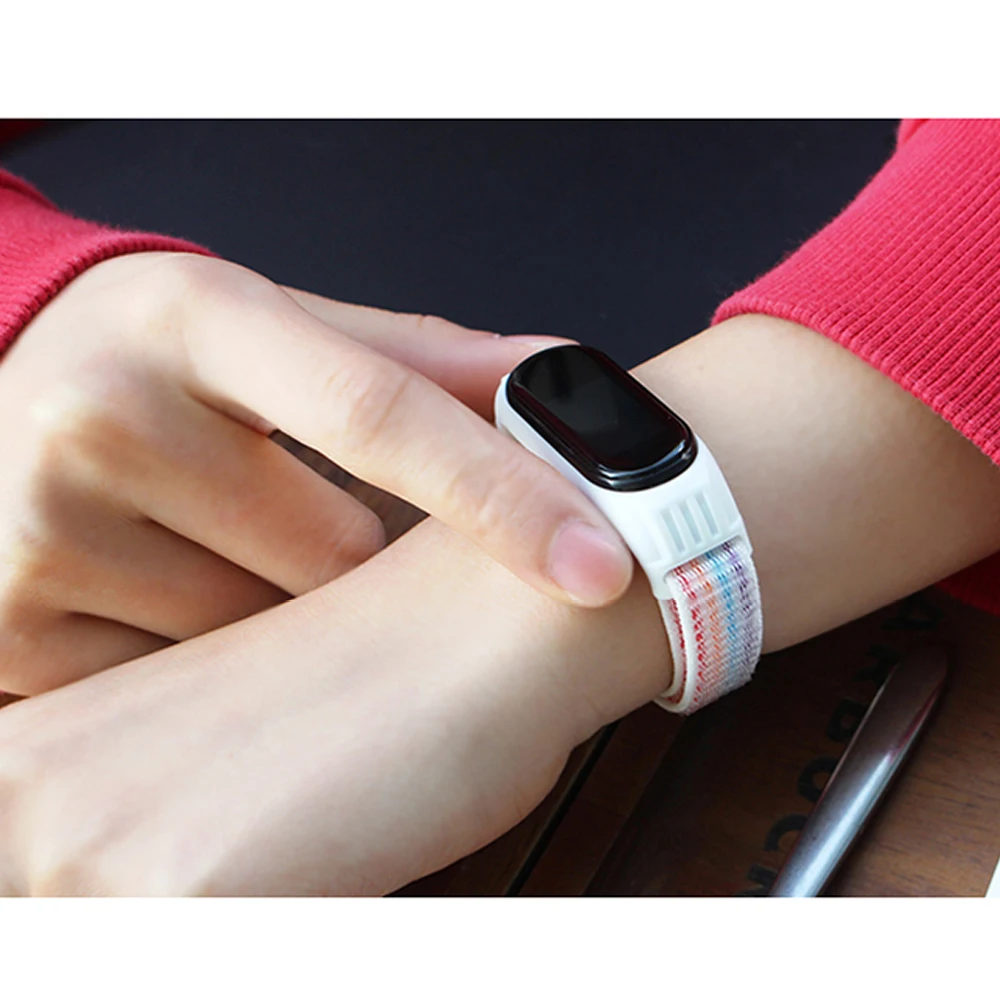 Nylon Sport Loop Smart Watch Bracelet Strap