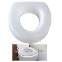 Simple Raised Toilet Seat for Elderly Tool Set Up Accessories Large Opening 1
