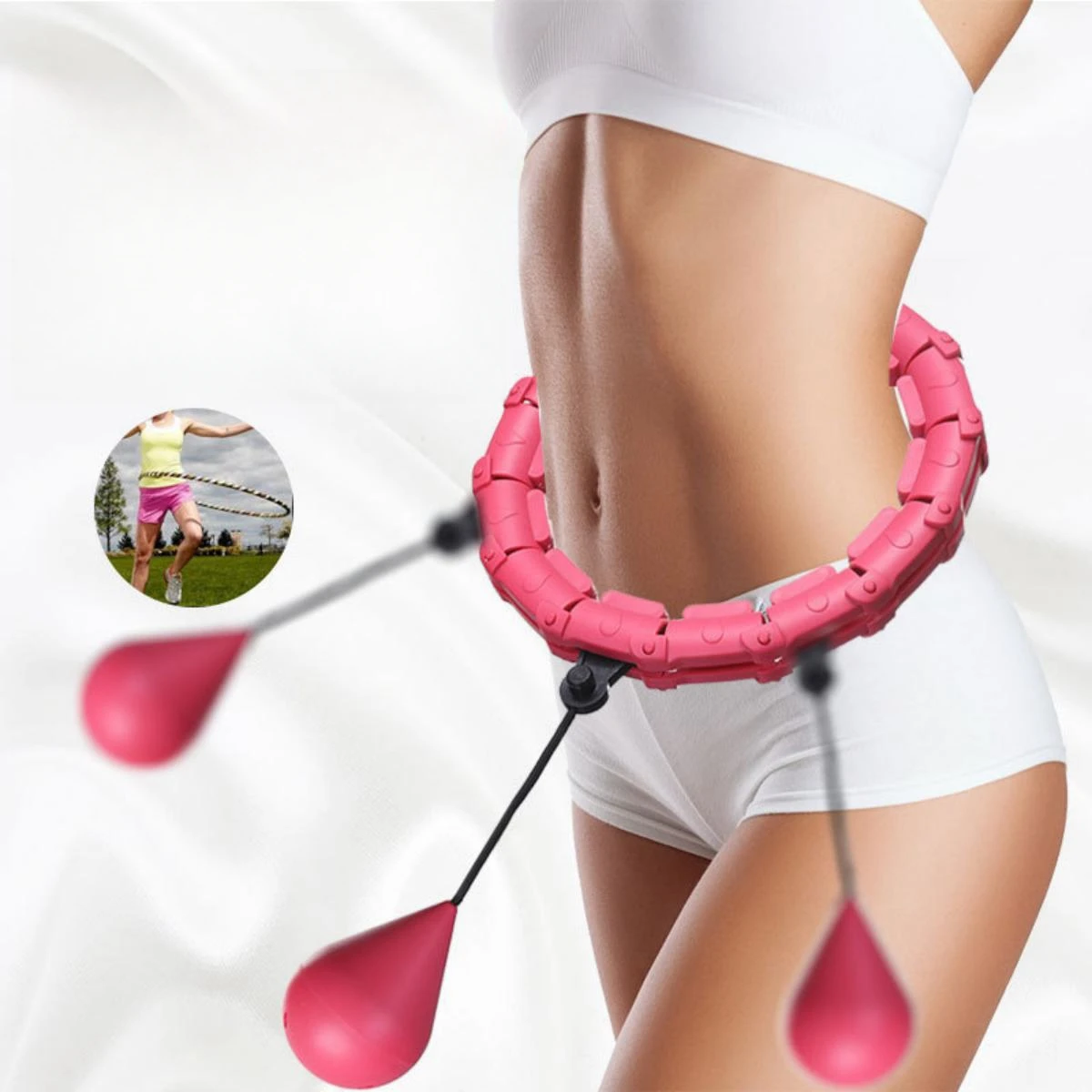 Detachable hula hoop slim legs slim waist belly fat and not hurt waist home fitness equipment