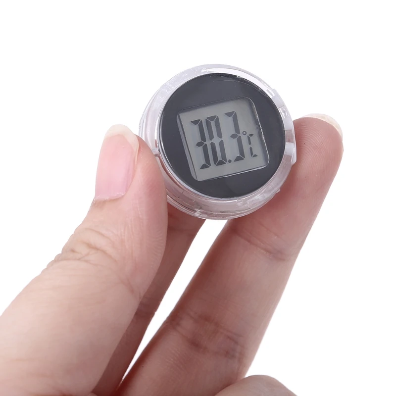 Digital Display Car Motorcycle Temp Meter Waterproof Meter Thermometer Clock