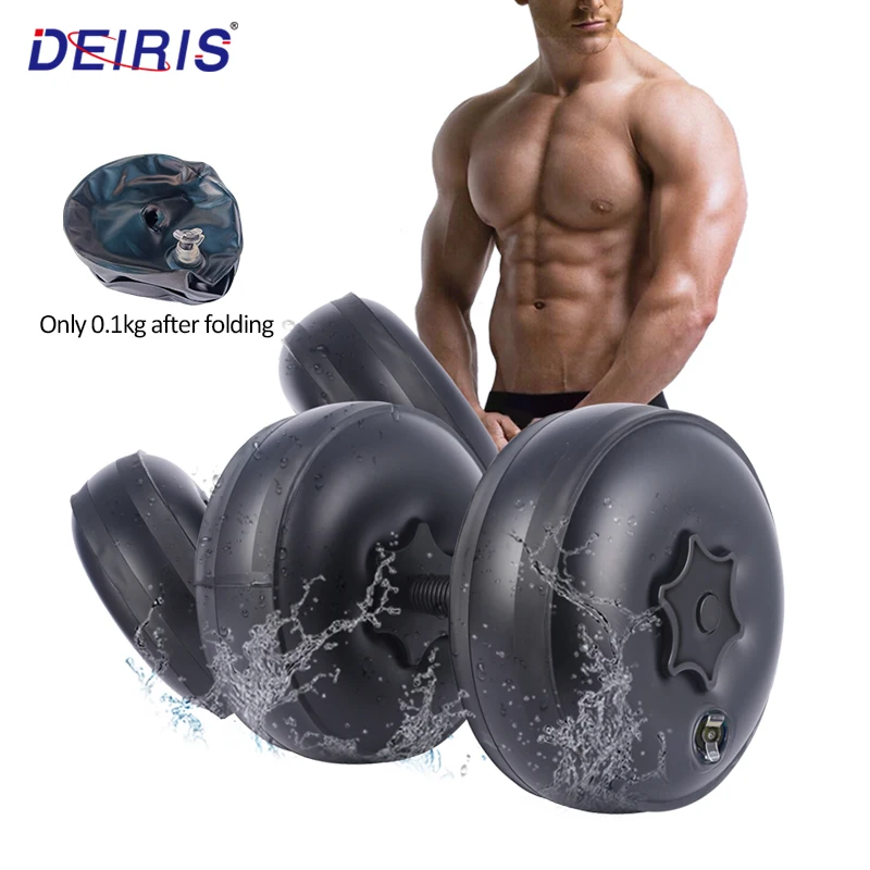 

Гантель DeiRis 20-25 кг, заполненная водой, регулируемая, портативная, тренажерный зал, тренировки, силовое Тренажерное Оборудование, гантели