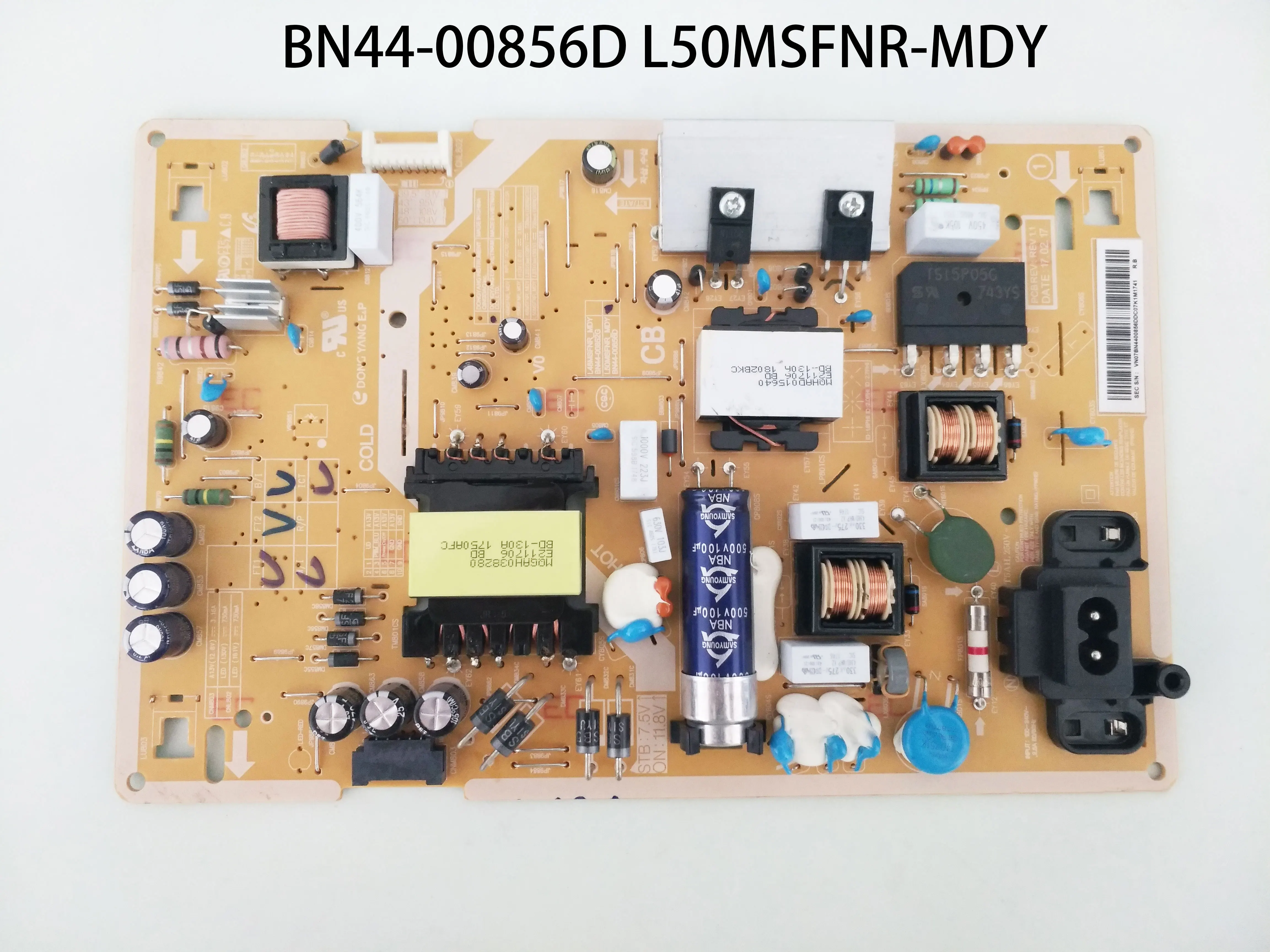 OriginalBN4400856DL50MSFNRMDYPowerSupplyBoardCardisFor