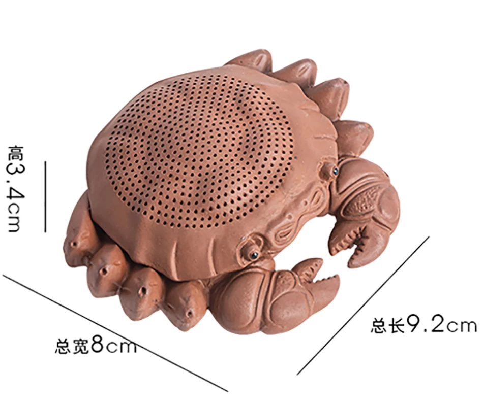 Tea Pet Ornaments Creative Crab Integrated Filter Tea Drain Purple Sand Ceremony Accessories Tea Pet Ornaments