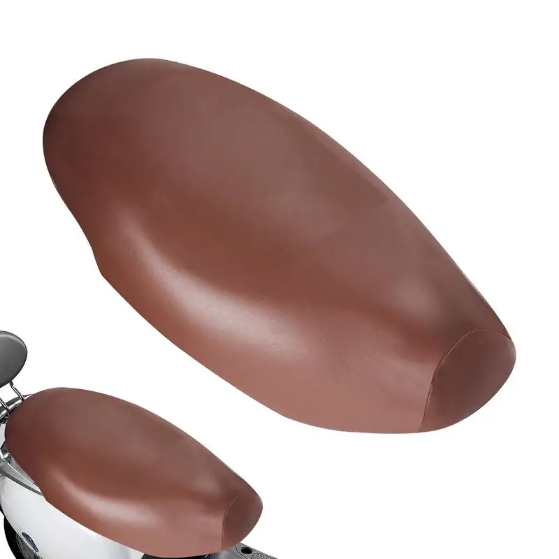Motor Seat Cushion Cover PU Leather Cushion Sunscreen Cover Waterproof Elastic Motorcycle Seat Accessorie Protection Comfortable