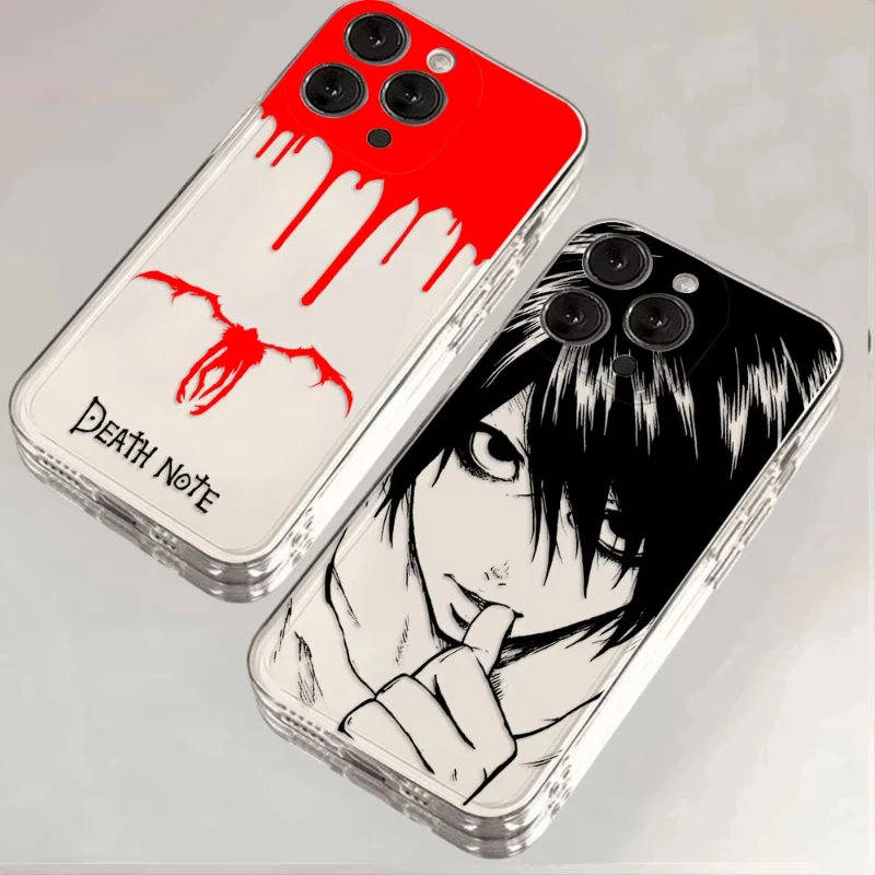 Japan Anime Death Note Soft Transparent Phone Case Cover