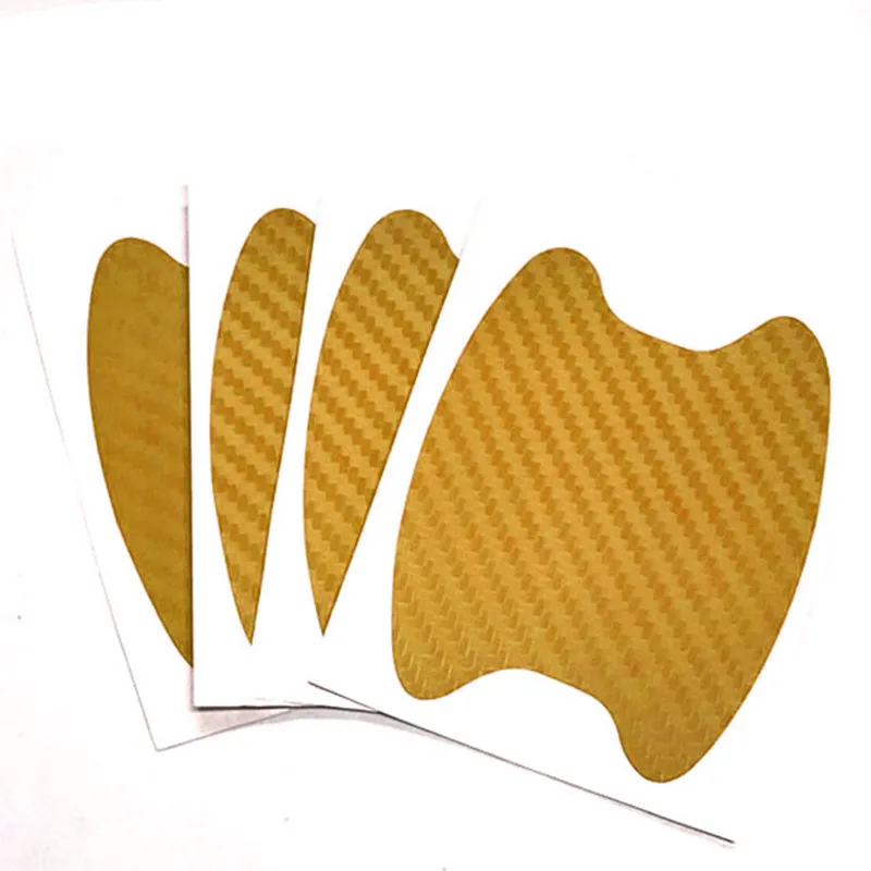 Carbon Fiber Car Door Scratch Protection Stickers - Set of 4