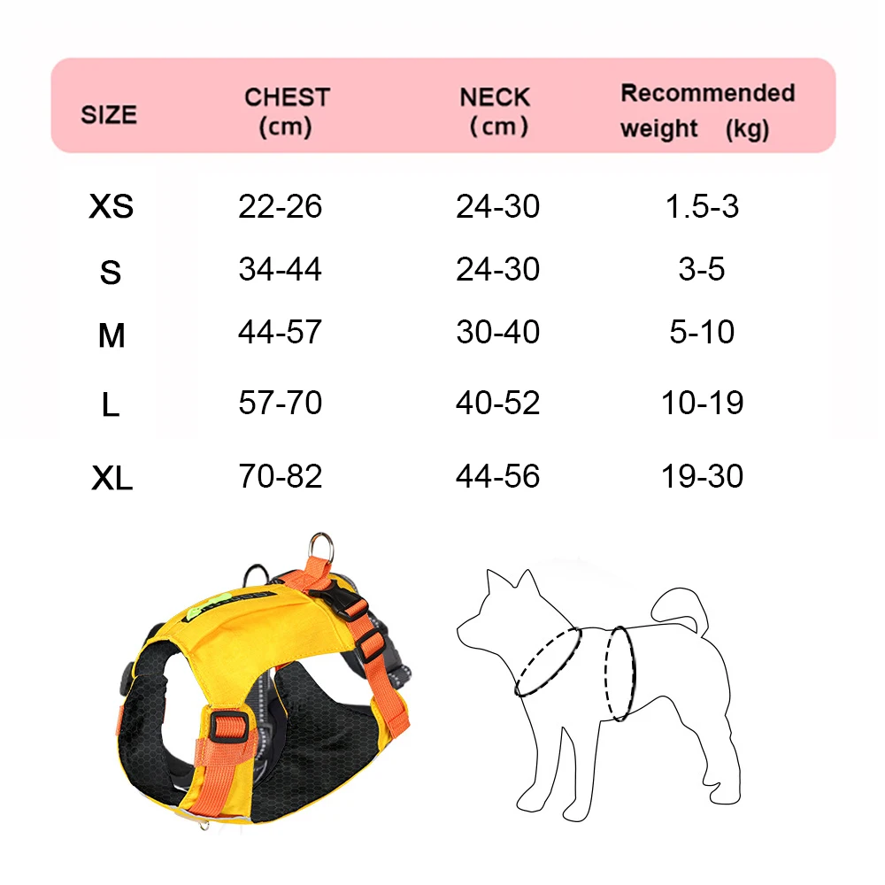 Adjustable Reflective No-pull Dog Harness Vest With Soft Mesh_voghion.com