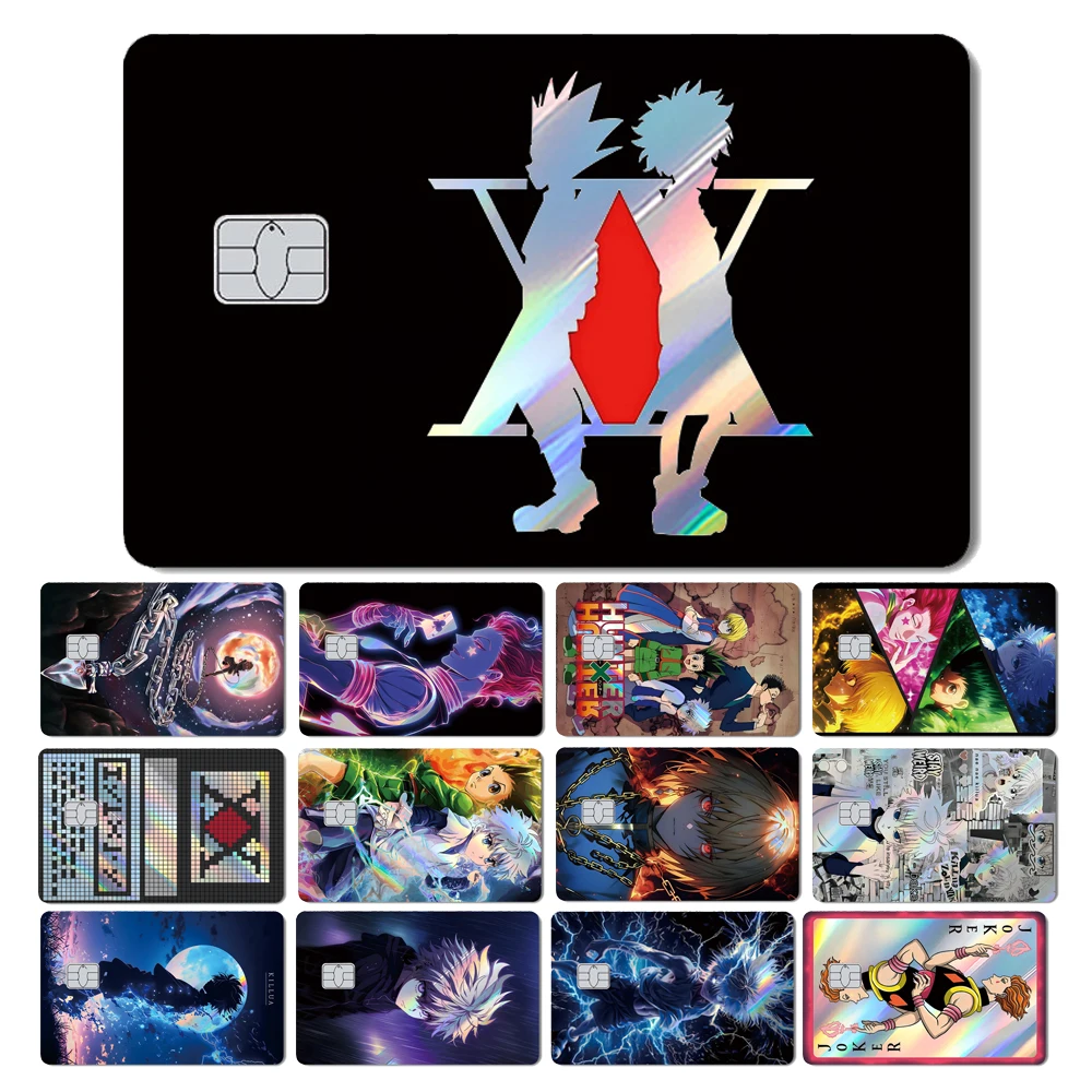 Holographic Anime Hunter X Hunter Card Skin Sticker